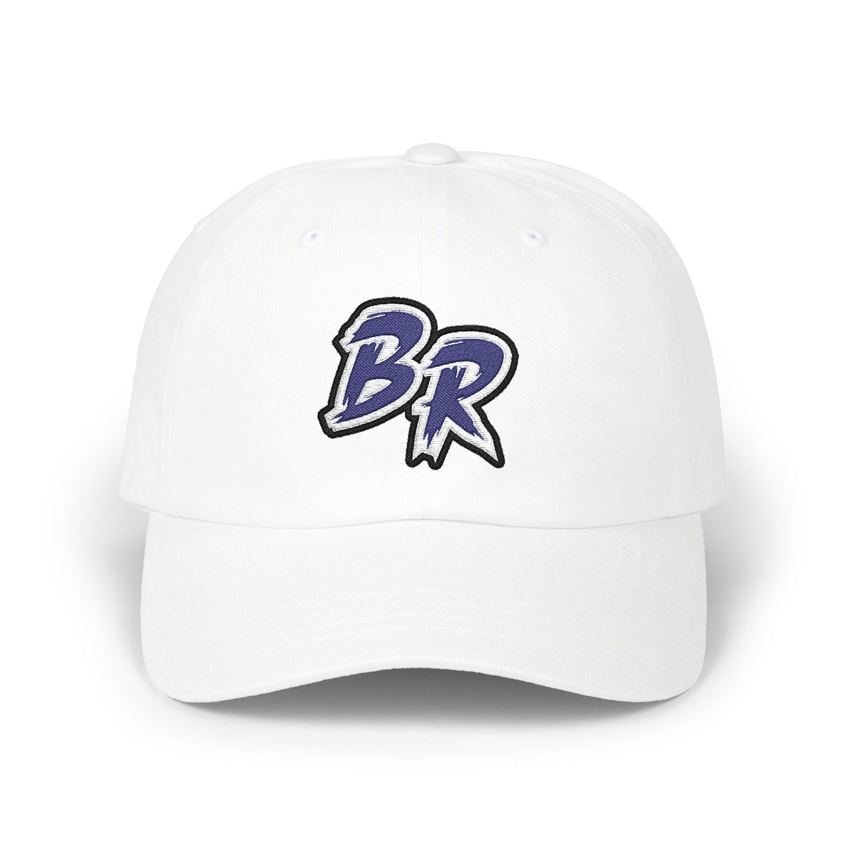 Embroidered Classic White Dad Cap