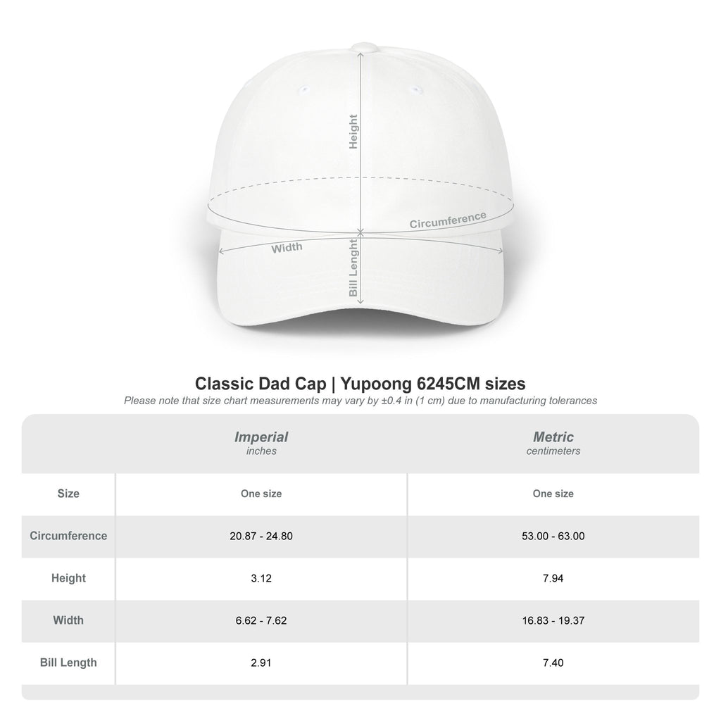 Embroidered Classic White Dad Cap