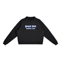 Essential Fleece Mock-Neck Crew Sweatshirt