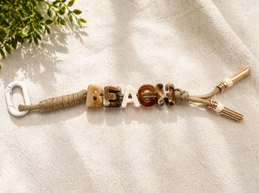 BEACH bag charm