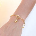 Paperclip with Charm Keeper Chain Bracelet