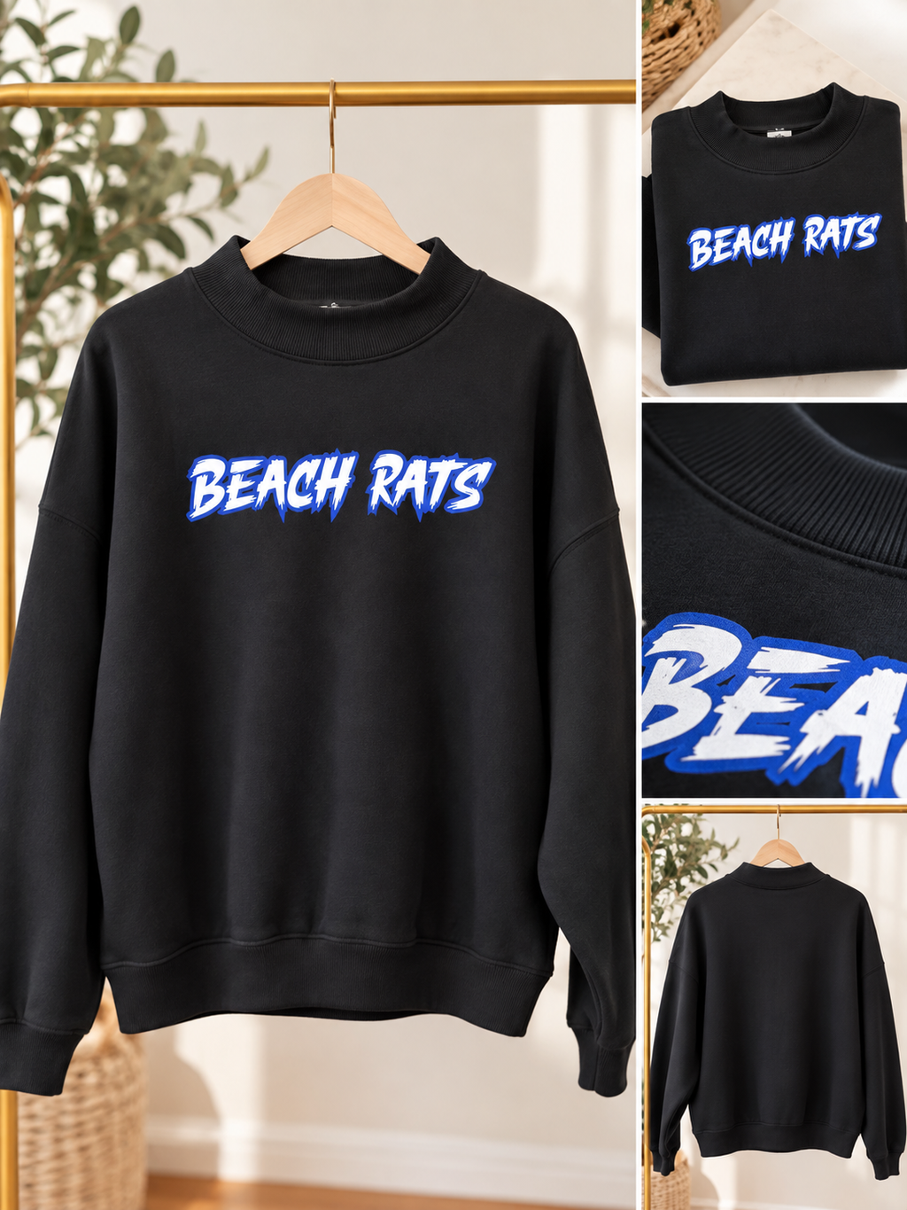 Women’s Beach Rats Mock Neck Sweatshirt