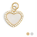 Pearl Heart Charm