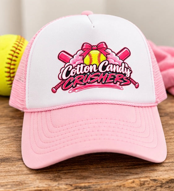 Pink Otto 5-Panel High Crown Foam Trucker Hat